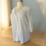 Blair NEW! White crochet V-neck button down half sleeve Shrug/Cover-Up Size 3X Photo 1