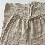 BLANK NYC  Stepping Out Pull On Baggy Linen Wide Leg Neutral Beige Pants M $98 Photo 5