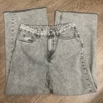 ASOS RECLAIMED VINTAGE High Waist Wide Leg Cropped Jeans Gray Wash 28 x 26 Photo 3