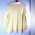 J. Jill XL Preppy Yellow Striped Cotton Tunic Top Photo 1
