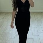 Revolve Torn by Ronny Kobo Black Madi Knit Open Back Bodycon Bohemian Beach Summer Dress Photo 2