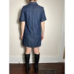Anthropologie  Pilcro Denim Utility Shirt Mini Dress Sz Small Photo 4