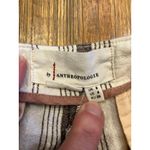 Anthropologie Beachgoer Cotton Linen Striped Short Womens brown and white sz 4 Photo 2