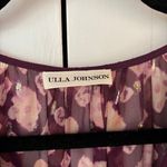 Ulla Johnson Aurelie Dress Bordeaux Purple SILK Metallic Handkerchief Hem Size 4 Photo 4
