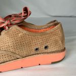 Johnston & Murphy  Bree Tan Perforated Suede Lace Up Shoes Peach‎ Womens 7.5 Photo 4