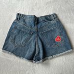 Revice Denim  patchwork high rise jean shorts Photo 1