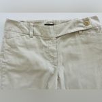 ANN TAYLOR Signature Striped Tan Slacks with Wide Legs Size 6 Photo 3