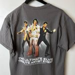 Elvis Lives T Shirt Vintage Y2K Medium M Gray Tee Photo 15