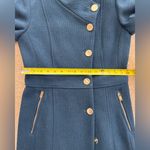 Guess NWOT  Asymmetrical Button Front Wool Peacoat Women's M Teal Wing Collar Photo 7