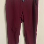 FIGS  Zamora Pants Womens Size Large Short Scrub Medical Nurse Joggers Burgundy Photo 0