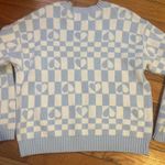 Blue and white checkered heart Photo 1