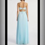 ALC Frank A.L.C Moira Satin Pleated Maxi Dress 2 Photo 2