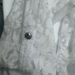 Lark Lane Women’s White Sheer Lace Button Photo 5