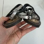 Freebird by Steven 38 US 7 Sea Sandal Braided Leather Strappy Black Silver Photo 11