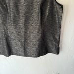 Dialogue  Vintage 90s Silk Black Metallic Sheen Square Neck Tank Top Large Grunge Photo 3