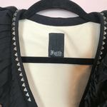 NEW Faith Connexion Silk Flounced Bolero Vest S Black Photo 2