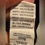 Free People  Women's Sexy Top Navy Blue Satin Feel Bell Sleeve V Neck Size S Photo 7