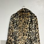 AQUA Leopard Print Faux Fur Coat Sz S Photo 5