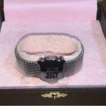 Juicy Couture Retro  Pam & Gela Stretch Silver Bracelet Badge Themed Photo 2