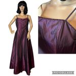 NWT Vintage Scott McClintock Bridesmaid Maxi dress glittering burgundy size 12 Photo 1