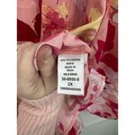 Catherines Catherine’s‎ Floral Blouse Women Plus Sz 2X Pink Cottage Peasant Bohemian Flower Photo 3