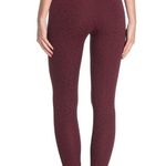 Onzie  Animal Jacquard Midi Leggings Burgundy Red Cherry Red NEW Photo 7