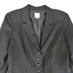 Halogen  Blazer Jacket Women's Size 8 Polyester‎ Blend Lined Black Gray Photo 2