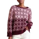 Maeve Anthropologie  Sigfried Pink Wool Marsala Crewneck Sweater Size XSmall NWOT Photo 0