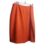 Kasper Orange Pencil Skirt Women's Size 8P Knee Length Business Casual Photo 1