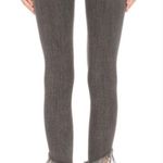 frame denim FRAME Le High Skinny Sz 27 Fringe Hem Light Black Jeans High Rise Boho Raw Photo 1