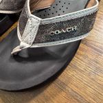 Coach Black and Brown Sandals with Contoured Footbeds Photo 1