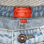 Fray Hem Light Wash Denim Distressed Ripped Cut Off Jean Shorts Sz S Sihnderella Blue Photo 2