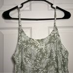 Anthropologie Mine Size Medium Sage Green White Palm Fronds Vacation Beach Top Photo 5