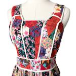 Anthropologie Square Neck Tiered Maxi Dress Floral Print Size 2 Photo 2