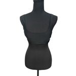 Aerie NWT! Banded Wide Strap Scoop Bikini Top in Solid Black - Size Medium Photo 4