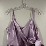 Speechless  Lavender Purple Satin Bow Tie Dress Juniors 3 Photo 3