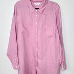 Boden Connie Pink 100% Linen Long Sleeve Button Down‎ Shirt US 20/22 UK 22L Size 20W Photo 0