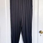 Michael Stars  • Lidia Jogger relaxed satin pants black knit soft pull-on Photo 0