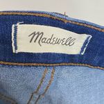 Madewell  Dark Wash Distressed Denim Button Fly 10” High-Rise Skinny Jeans Sz 26 Photo 4