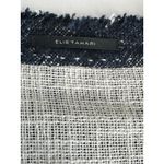 Elie Tahari Linen Blend Shaggy Flounce Sleeve Blazer Jacket Blue Sz: M Photo 4