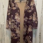Amanda & Chelsea Chelsea & Theodore Faux Suede Brown Floral Jacket Womens Size M -Brown Tan Ivory Photo 7