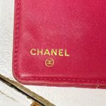 Chanel Pink Croc Stitched Canvas Reissue Wallet Photo 4