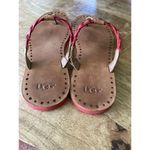 UGG  Red Braided Leather Thong Sandals Women’s Size 9 US / 40 EU / 7.5 UK Photo 4