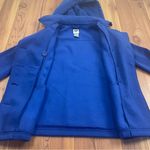 579 Royal Blue Double Breasted Pea Coat Jacket Pockets size Medium 90s y2k Cozy Photo 2