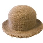 Vintage Italian Made For Thalhimers Knitted Fedora Hat Bucket Brown Photo 1