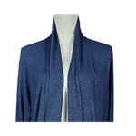 Athleta Luxe Pose Wrap Cardigan Size XS Open Blue Thumb Holes Lagenlook Longline Photo 3