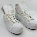 Converse Chuck Taylor all star platforms autumn embroidery White/Moonstone Violet/Mouse Photo 0