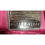 Coach Poppy Signature Sateen Tote Gray Silver Metallic Shoulder Bag Purse Large Photo 10