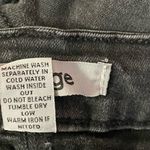 Charlotte Russe  Refuge Black Wash Distress Cuffed Hem Jean Shorts Size 12 EUC Photo 3