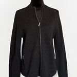 Ralph Lauren VTG 90's  Zip Cardigan Mock Neck‎ Sweater L 100% Merino Wool Photo 0